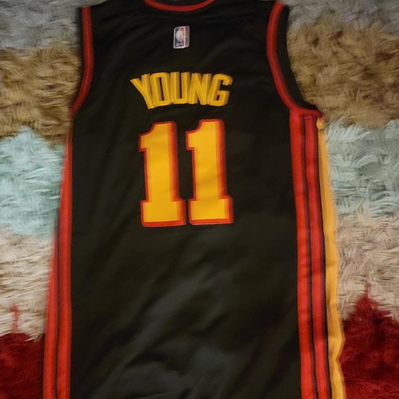 Men's Large Trae Young  Black  Atlanta Hawks 2020/ - Picture 7 of 9